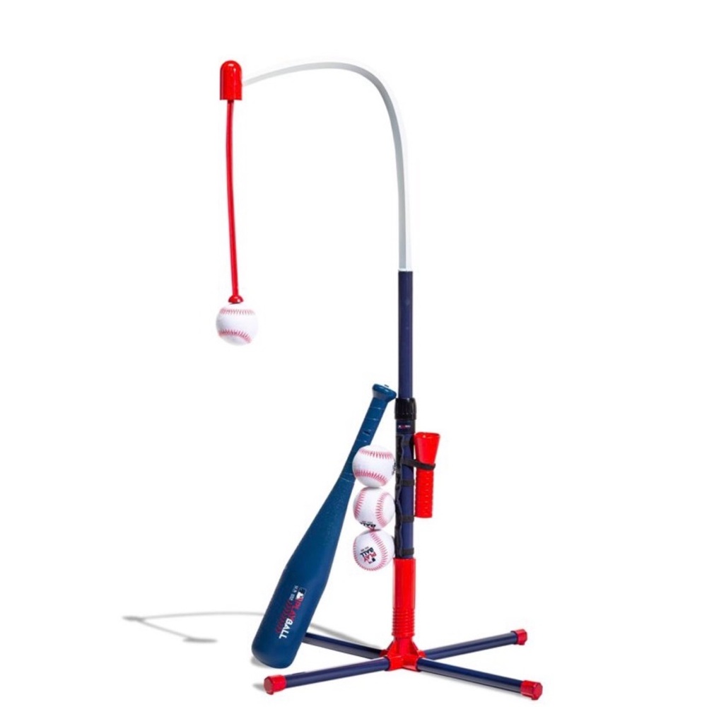 Kids Baseball T-Ball Set - Red and Blue